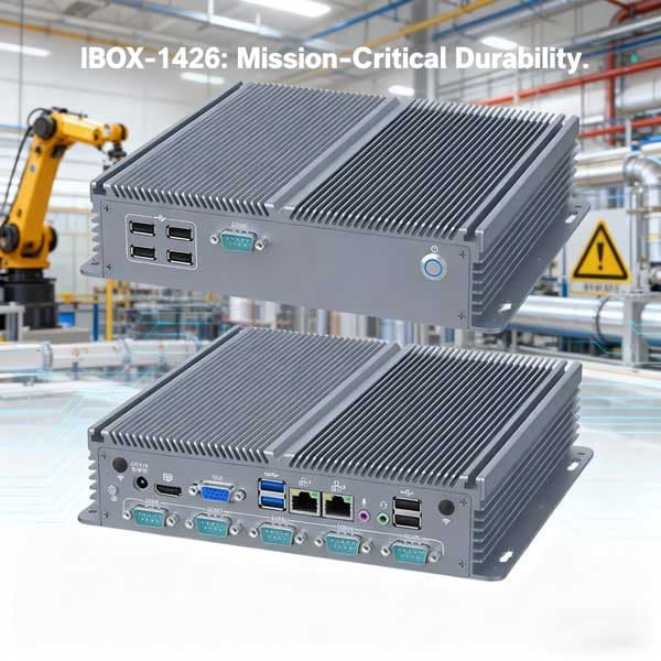 IBOX-1426 - PC industrial com Intel Pentium J3710, 5x COM, HDMI+VGA | IWILL Portugal