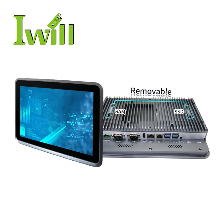 ITPC-A113 - 11.3" painel tátil industrial com Intel Celeron/Core opções, DC 9-36V | IWILL Portugal